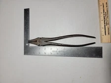 10" Lineman Electrician Fencing Pliers three cutters very nice Vintage 