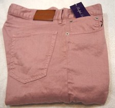 Ralph Lauren Purple Label Slim Fit 5 Pocket Linen Blend Pants 36 x 34 NWT 595