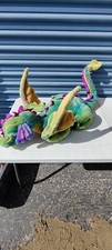Melissa  Doug Stuffed Plush Giant Winged Rainbow Dragon 40"