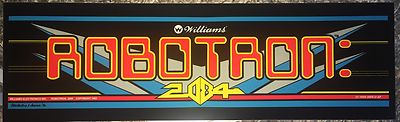 Robotron Arcade Marquee 24.25'' x 7.25''