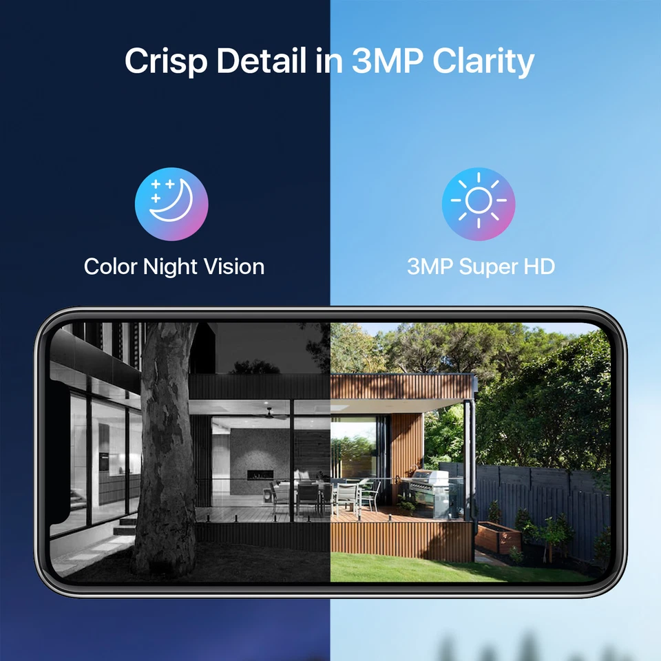 Sistema de cámara de seguridad WiFi ZOSI 8CH NVR 3MP WiFi exterior IP audio de 2 vías Foto 4 de 4