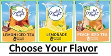 32 Packets Crystal Light Peach Iced Tea, Lemon Iced Tea OR Light Lemonade Mix
