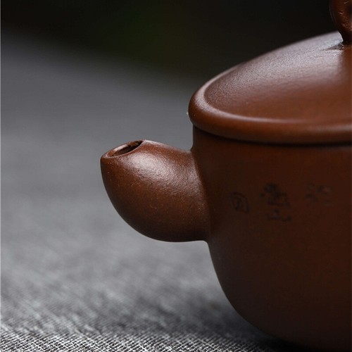 70ml Tea Pot With Tea Holes 7 Marked Orignal Ore Real Yixing Zisha Pot Handmade - Picture 9 of 11