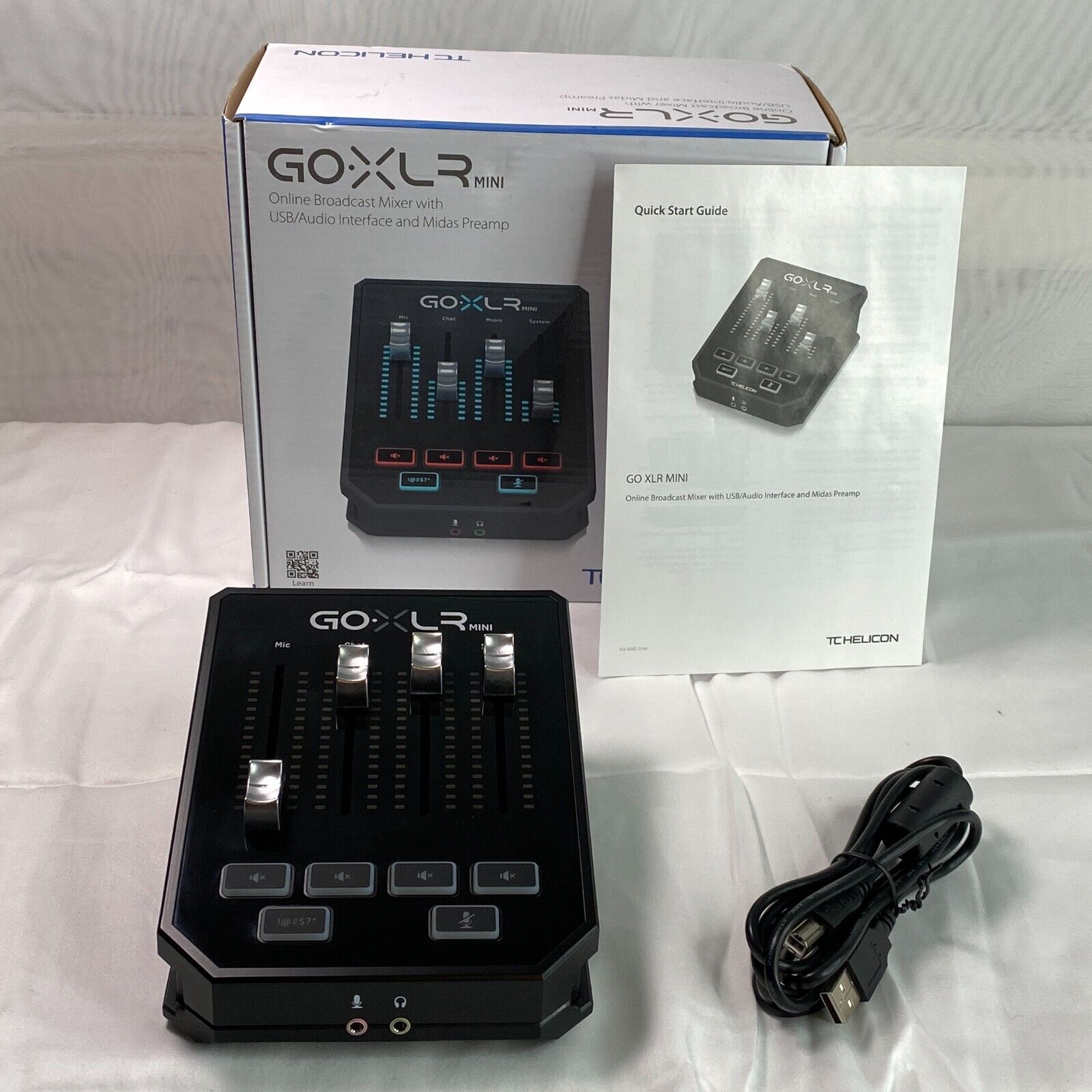 Used TC Helicon GO XLR Mini Online Broadcast Mixer with USB Audio Interface  000-DI700-00010