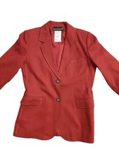 Harve Bernard Vintage Wool Red Blazer Size 6