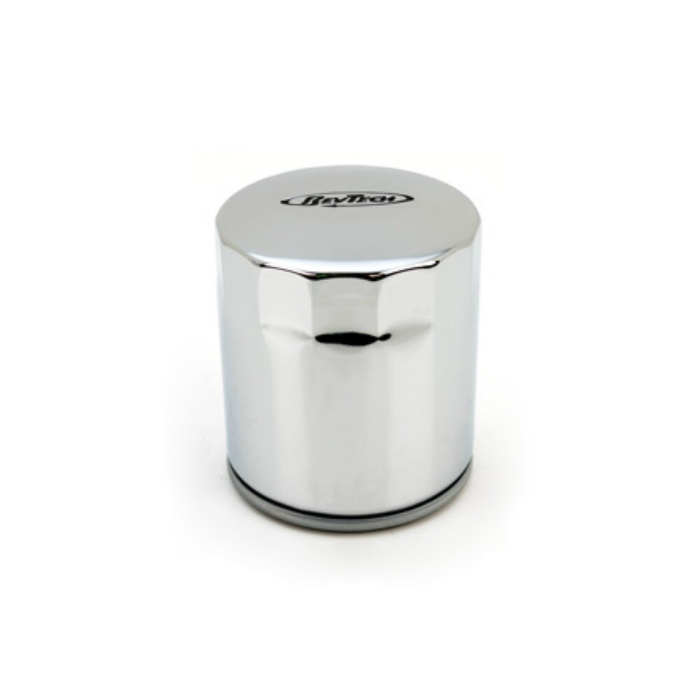 Mid-USA Chrome Oil Filter – 10 Micron – Fits Harley Big Twin Cam
