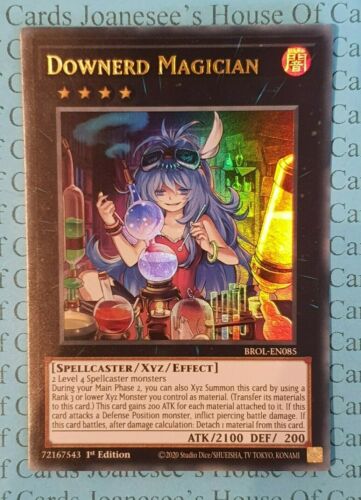 Downerd Magician BROL-EN085 Ultra Rare Yu-Gi-Oh Card 1st Edition New - Picture 1 of 3