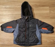Vintage OshKosh B  Gosh 12MO Infant Winter Puffer Jacket Hooded 90s Retro