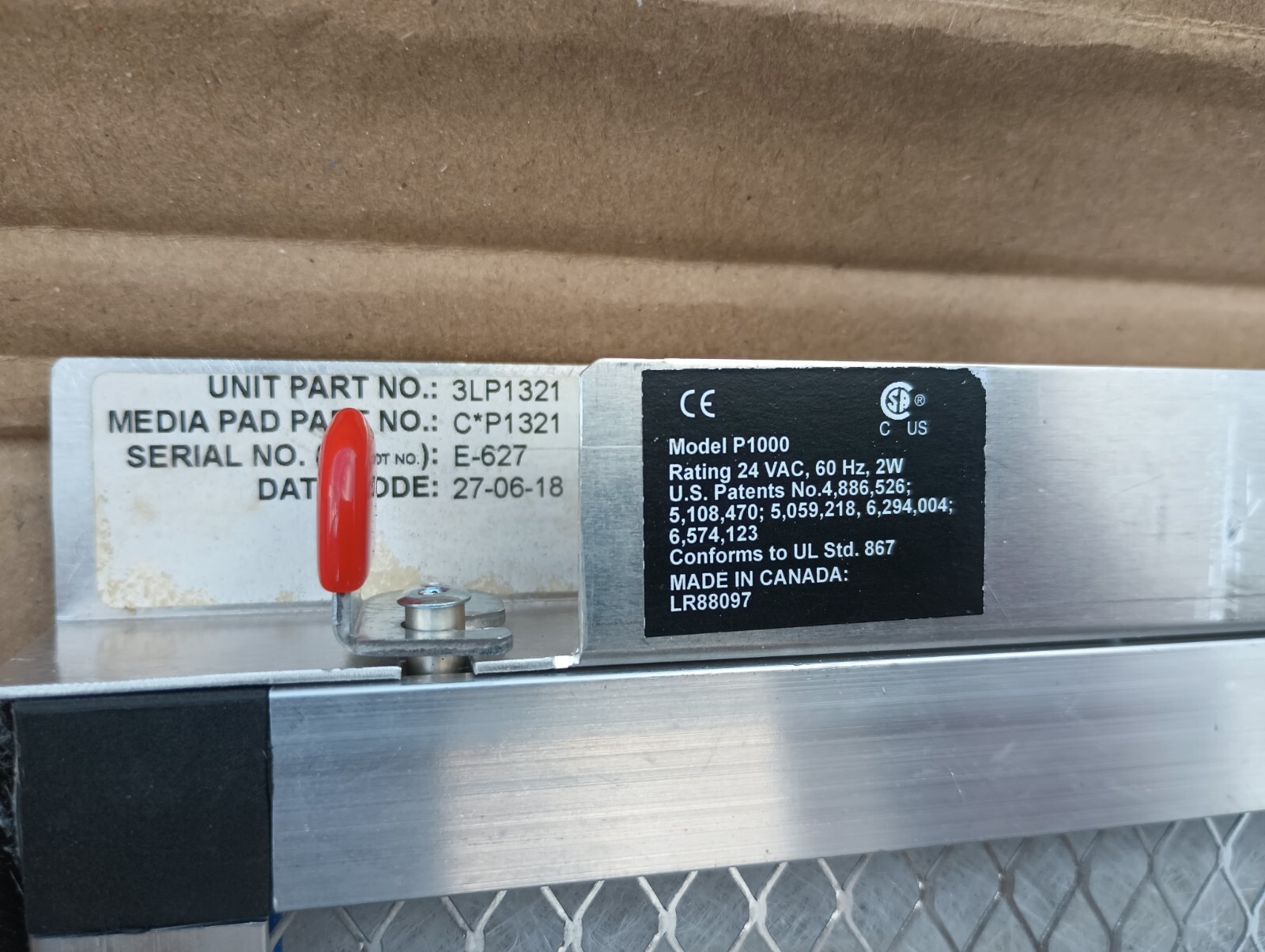 Dynamic Polarized Media Electronic Air Cleaner 13"×21" 3LP1321 4