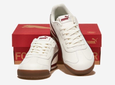 PUMA TURINO II T men's shoes 402049 03 Warm White-Intense Red-Gum