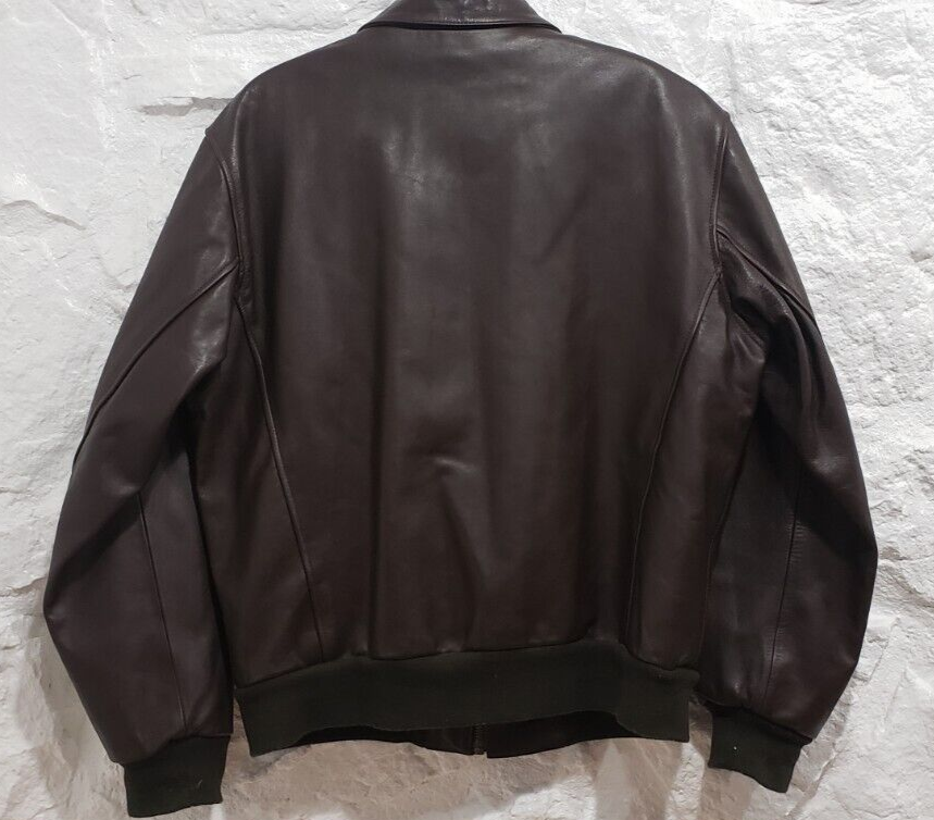 【年内限定値下】OAF POCKET DETAIL LEATHER BOMBER Al Wissam Leather Jacket Adult Size 64 Hip Hop Rap 2pac