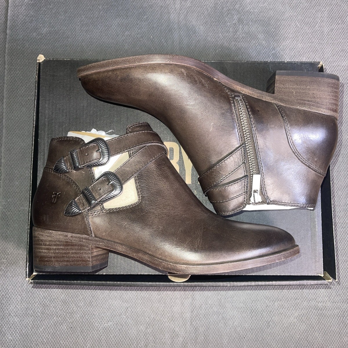 Western Wear Baby Frye Boots Toddler FRYE Brown Leather Harness