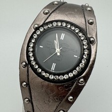 BCBG Girl Quartz Watch Women Black Rhinestone...