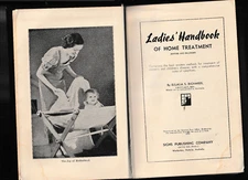 LADIES HANDBOOK OF HOME TREATMENT - RICHARDS vintage 1956 illness disease  dv
