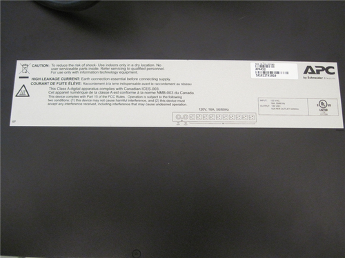 Unidad de distribución de energía APC AP4452, 10 tomas de corriente, 1 USB, RJ-45, RJ-11, 16A - Imagen 4 de 6