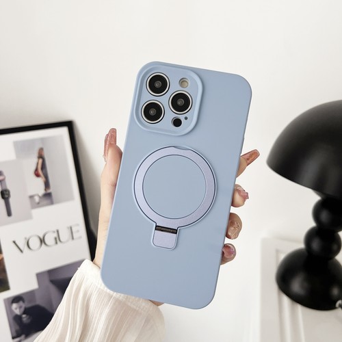 For iPhone 15 Pro Max 14 13 12 11 Magsafe Kickstand Silicone Slim Phone Case - Photo 11 sur 16