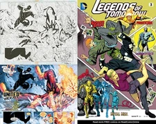 Gerry Conway Firestorm Legends of Tomorrow #3 Original Art Double Page Splash