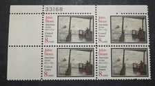 1971 US Stamp Scott #1433 - 8 Cent Plate Block 4 - J. Sloan  - MNH/OG/VF