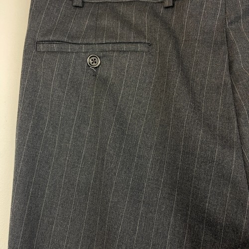 Lauren Ralph Lauren 40L 36x32 2 Piece 100% Wool Suit Gray Pinstripe 2 Button - Picture 19 of 21