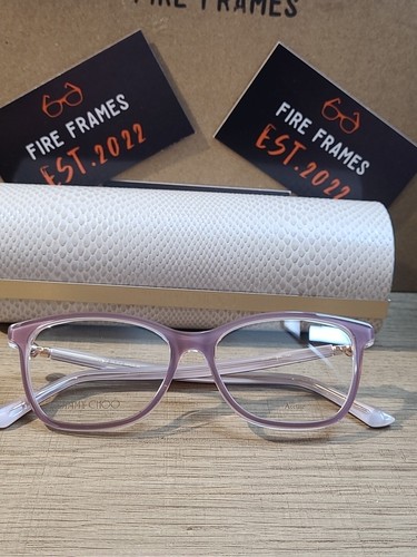 Jimmy Choo JC377 Y9A Eyeglasses Women Pearlized Nude Cat eye Authentic 53-15-145 - Picture 11 of 11