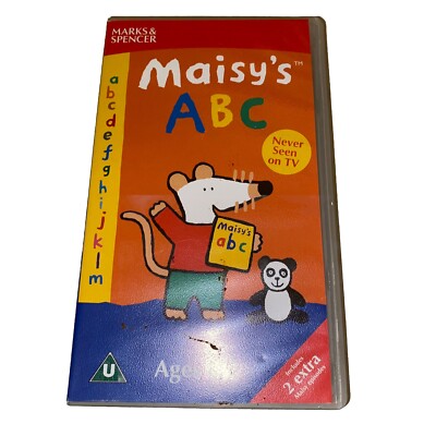 Maisy's ABC VHS Tape Letter Names Sounds PAL M&S Release 45 Mins