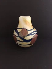 VINTAGE J. BYRON HAND BOWN VASE 1980 - SIGNED AND DATED