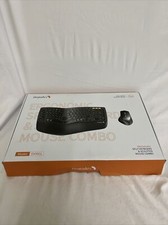 Ergonomic Wireless Keyboard Mouse, ProtoArc EKM01 Ergo Bluetooth Keyboard Black