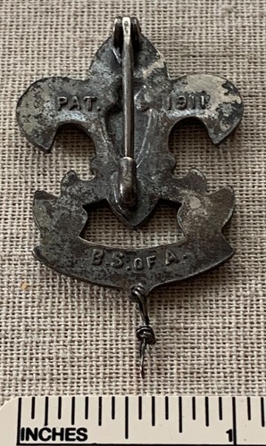 BSA insigne argent sterling chef de patrouille PREMIÈRE CLASSE époque début adolescent - Photo 3/4