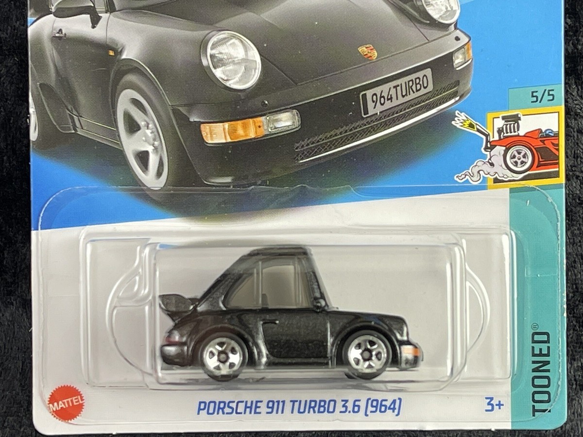 Hot Wheels 2023 HW Tooned 5/5 Black Porsche 911 Turbo 3.6