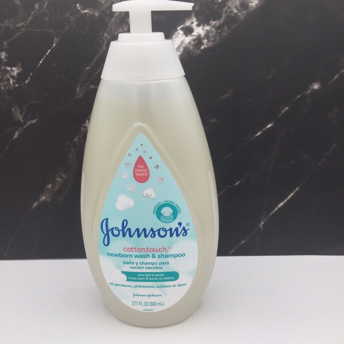 ONE)JOHNSON'S COTTON TOUCH NEWBORN/BABY WASH SHAMPOO, FL OZ
