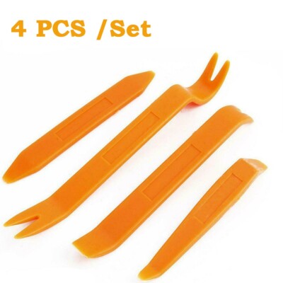 4-teiliges Auto Zierleisten-Abzieher-Tool-Kit Verkleidung Tür Hebeln Armaturenbrett Innenraum Clip-Set UK
