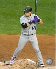 Tony Wolters Colorado Rockies 8x10 Action Photo - MLB Licensed
