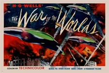 HG WELLS' WAR OF THE WORLDS movie poster CLASSIC SCI-FI lights space 20x30 - UW0