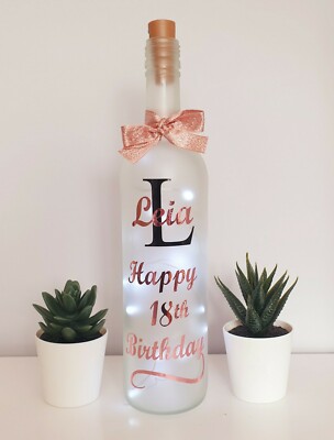 LED Star Light Up Bottle Personalised Gift For a Birthday 18 21 30 40 50 60 70 LED Star Light Up Bottle Personalised Gift For a Birthday 18 21 30 40 50 60 70