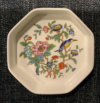 Vintage Aynsley Pembroke Hexagon Pin Trinket Dish Bone China - England