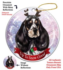 Up to Snow Good Ornament - Tri Cocker Spaniel