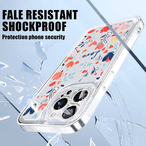 Heart Clear Silicone Case For iPhone 15 14 13 12 11 Pro Max XS Shockproof Cover - Picture 6 of 16