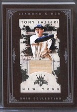 2016 Panini Diamond Kings Framed Mini Bat Card #22 Tony Lazzeri No 8 of 49