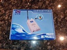 LYD WIRELESS SPYCAM RADIO AV RECEIVER & SMALL REMOTE SECURITY CAMERA UNTESTED 