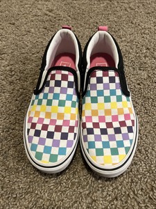 rainbow vans size 4