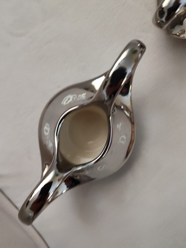 Pearl China Co 22kt Platinum Rose Mini Creamer/Sugar/Salt N Pepper Decorated USA - Picture 14 of 15