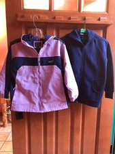 The Children's Place Jacket w/Sweatshirt Sz M, 7/8 for Girls Lt. Purple Navy