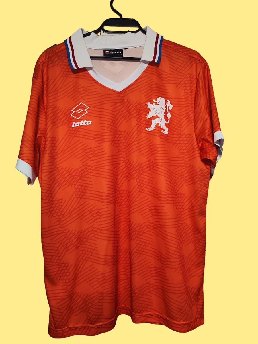 Maillot De Foot Lotto Années 90 - AC Milan Rouge - Taille L Homme - Occasion Collector