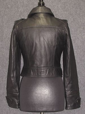 DKNY Vintage Lamb Leather Motorcycle Zip Closure Jacket SZ S | eBay