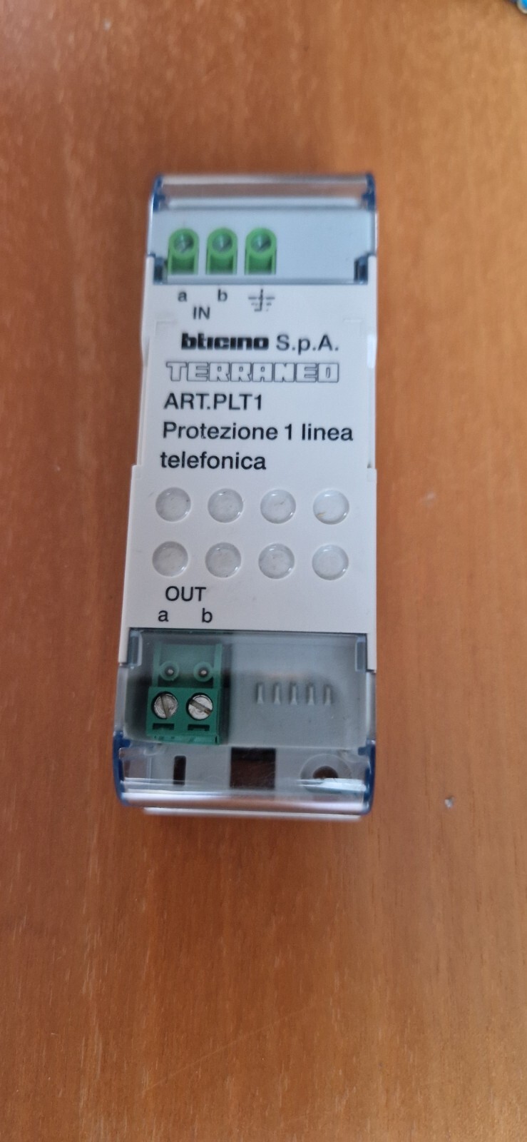 Protezione Linea Telefonica BTicino PLT1 Scaricatore Sovratensione DIN