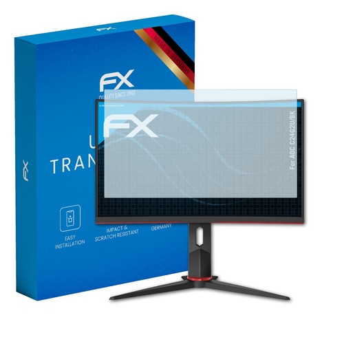 atFoliX Screen Protection Film for AOC C24G2U/BK Screen Protector clear - Afbeelding 1 van 8