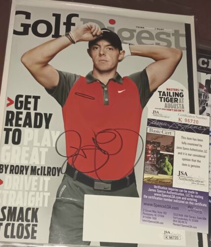 RORY McILROY AUTOGRAPHED GOLF DIGEST COVER *JSA CERTIFIED* HARD SIGNED BLACK. - Picture 1 of 6