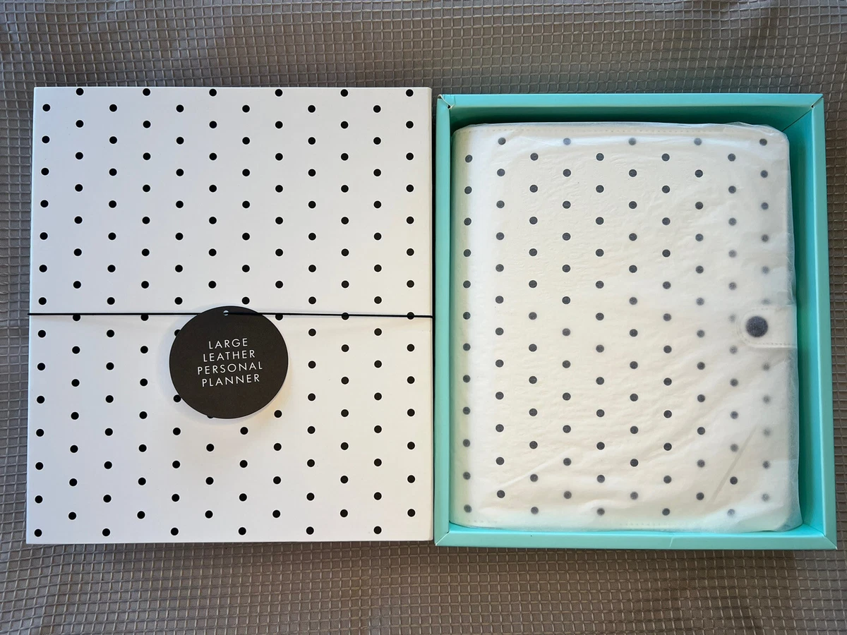 Kikki.k プランナー Kikki K Blue Textured Leather Large Personal Planner Size A5