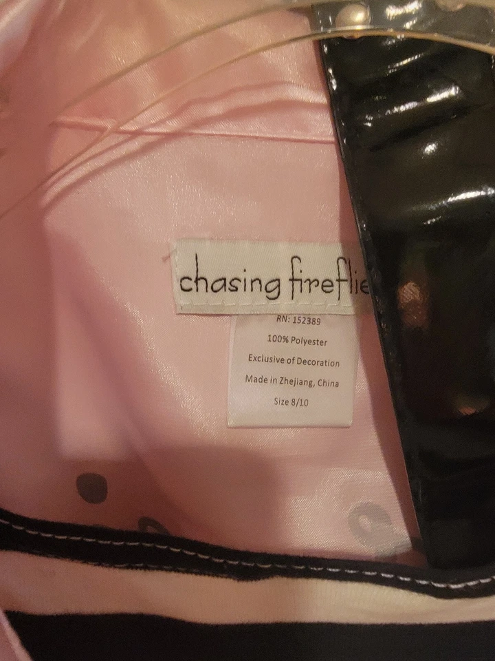 Pink Lady Costume Size Adult 8/10 Letter "J" on Front & "Jessi" Back of Jacket - Image 3 of 3