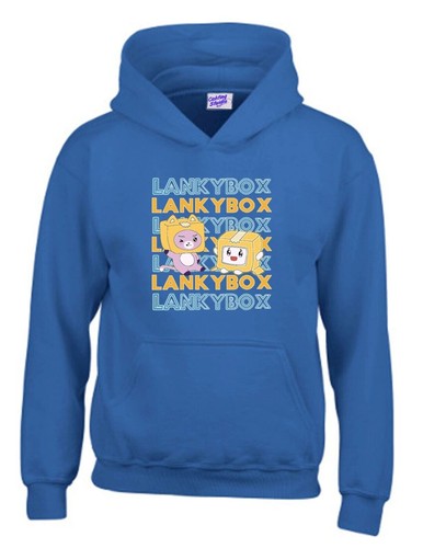Kids Lanky Box Hoodie Funny Viral Foxy and Moxy Youtuber Merch Boys and Girls - Picture 10 of 10